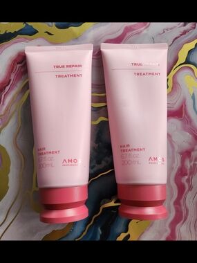 AMOS Professional True Repair Hair Treatment, 2-Pack, Protein & Ceramide